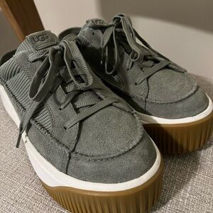 UGG Women's Green Suede Sneakers SZ 11
